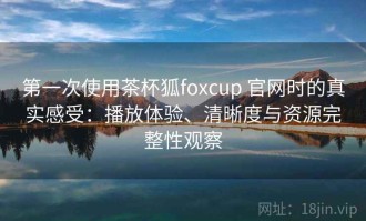 第一次使用茶杯狐foxcup 官网时的真实感受：播放体验、清晰度与资源完整性观察