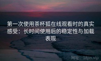 第一次使用茶杯狐在线观看时的真实感受：长时间使用后的稳定性与加载表现