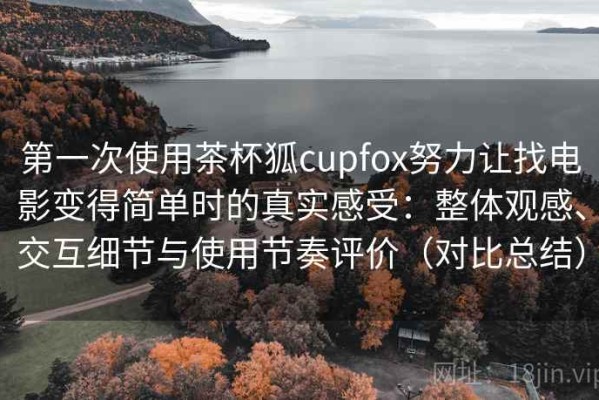 第一次使用茶杯狐cupfox努力让找电影变得简单时的真实感受：整体观感、交互细节与使用节奏评价（对比总结）