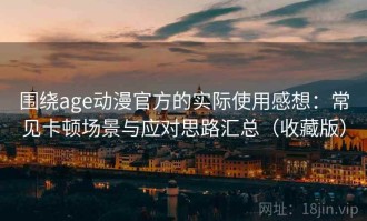 围绕age动漫官方的实际使用感想：常见卡顿场景与应对思路汇总（收藏版）