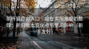 茶杯狐官方入口｜站在实用角度的整理：新旧版本变化点与使用影响（新手友好）