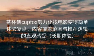 茶杯狐cupfox努力让找电影变得简单体验复盘：内容覆盖范围与推荐逻辑的直观感受（长期体验）