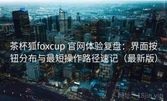 茶杯狐foxcup 官网体验复盘：界面按钮分布与最短操作路径速记（最新版）
