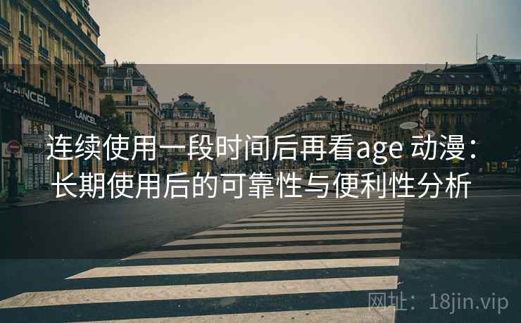 连续使用一段时间后再看age 动漫：长期使用后的可靠性与便利性分析